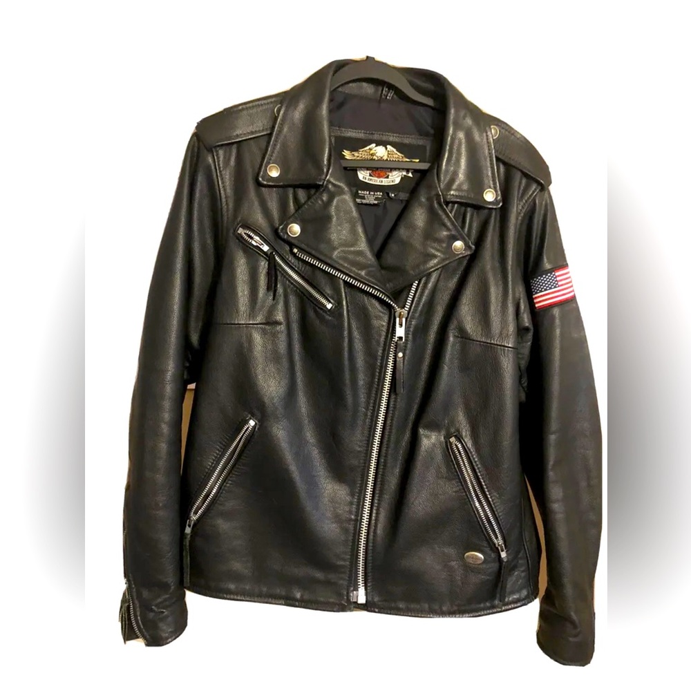 Vintage Harley-Davidson Leather Jacket Women Size 1W. Made in USA 98100-04VW